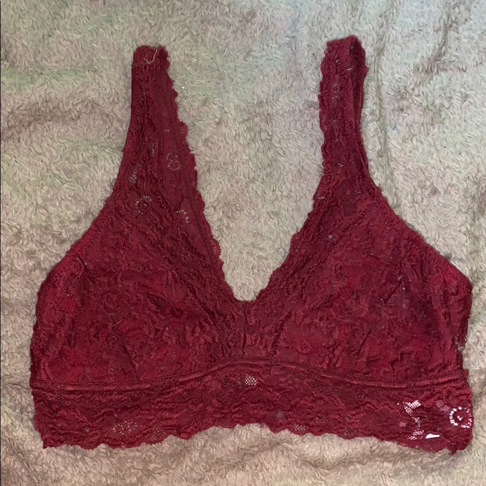 wishful park red/burgundy bralette